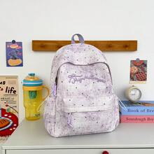 High Appearance, Fashionable And Versatile Dopamine Backpack, New Lightweight And Large Capacity, Star Patterned College Style Backpack - Multicolor - View 16