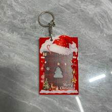 Cor/Tis Same Style Christmas Acrylic 3 Inch Card Holder, Idol Photo Card Storage, Christmas Tree And Christmas Red Hat Design Card Holder - Multicolor - View 11