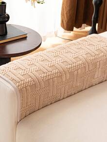 1 cái bọc sofa họa tiết kẻ ô trơn, dễ lắp đặt, nhiều màu lựa chọn, chống trượt và bền, chống vết bẩn thú cưng, giặt máy được, phù hợp sofa 1-4 chỗ, cải thiện không gian hạnh phúc cho ngôi nhà - Cà phê nâu - Xem 10