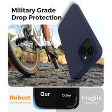 原裝矽膠手機殼，相容 iPhone 13 14 15，[軍規級防震保護] 矽膠手機殼，柔軟防刮微纖維內裡，相容 iPhone 16 Pro Max 17 Pro Max 18 Pro Max XS Max XR 7 8 Plus SE2022 6s 6s Plus 12 Mini 11 - 午夜藍 - 查看 2