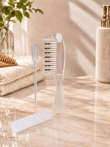1pc New Hair Liquid Guide Comb, Portable Mini Hair Oil Comb, Lightweight Scalp Massage Care Comb, Daily Hair Nourishing, Anti-Frizz, Tighten Scalp, Anti-Static - Multicolor - View 13