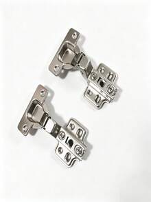 2pcs Stainless Steel Full Overlay Hydraulic Hinges, Cabinet And Wardrobe Door Hinges, Soft Close Hinges, Adjustable Hydraulic Hinges, Suitable For Home Decor And Cabinet Door Making - A - View 10