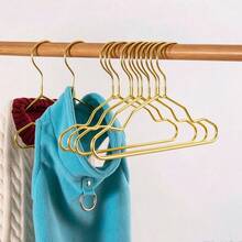5pcs Pet Clothes Hangers BJD Doll Metal No-Trace Hanging Rack Cat Dog Vest Clothes Support Mini Clothes Hanger - Gold - View 1
