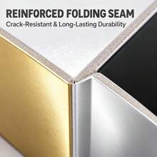 VOJCBKRE Foldable Photography Reflector A4 4-Panel Black White Gold Silver 4-Color 3-Fold Lightweight Design Suitable For Portrait, Macro, Desktop Photography Studio And Food Photography - View 3