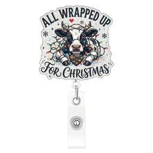 1pc Christmas Retractable Badge Reel, Acrylic 2D Flat Design, Christmas Atmosphere Retractable Card Holder ID Clip, Suitable For Nurses, Doctors, Teachers, Badge Holders, Christmas - A - View 12