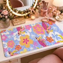 1pc Colorful Sea Turtle Floral Mouse Pad, Tropical Flowers And Ocean Turtle Pattern Extended Desk Mat For Home Office And Gaming, Sizes S/M/L/XL - View 10