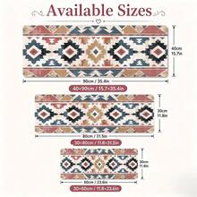 1pc Southwest Geometric Mouse Pad, Inspired Diamond And Arrow Pattern Extended Desk Mat For Home Office And Gaming, Sizes S/M/L/XL - View 5
