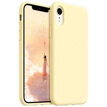 Original Silicone Phone Case, Compatible With IPhone 13 14 15, [Military-Grade Shock Protection], Soft Scratch-Resistant Microfiber Lining, Compatible With IPhone 16 Pro Max 17 Pro Max 18 Pro Max XS Max XR 7 8 Plus SE2022 6s 6s Plus 12 Mini 11 - Milk Yellow - View 11