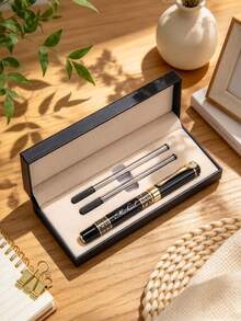 Personalized Executive Pen, Groomsman Birthday Gift For Dad, Teacher, Graduate, Business Professional, Company Employee, Boyfriend, Custom Engraved - Sets - View 5