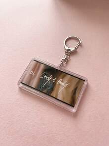1Pc/9Pcs Bangtang K-Pop Album Song Themed Rectangular Acrylic Keychains, Featuring "Body To Body", "Alien", "2.0", "NO.29.", "SWIM", "Merry Go Round", "NORMAL" And "Like Animals" Designs, Fashionable Bag Charms - Multicolor - View 15