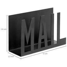2pcs Modern Aesthetic Black Metal Hollow Mail Rack - Desktop Mail Organizer, Space-Saving And Durable, Office Envelope File Storage Rack, Minimalist Decor, Suitable For File Storage, Cabinet And Countertop, Helping You Keep Your Desk Neat And Organized. Suitable For Bedroom, Office, Study, With Home And Kitchen Display Functions, Both An Office Decor Item And An Ideal Choice For Holiday Gifts. - Multicolor - View 15