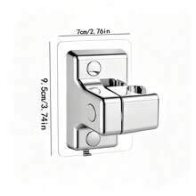 Adjustable Drill-Free Shower Head Holder, Self-Adhesive ABS Shower Bracket, Wall-Mounted Handheld Shower Head Holder For Bathroom - Rotating Stand - View 5