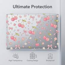 1pc Transparent Crystal Shockproof Protective Case, Suitable For MacBook, Fully Transparent Hard PC Shell With Ventilation Holes, Snug Fit Laptop Shell, Compatible With 13 Neo/13.3 Air/13.3 Pro/13.6Air/14.2 Pro/15Air/16.2Pro - View 2