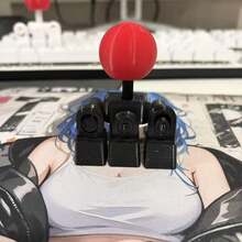 1 set 3D-printade mekaniska tangentbordsknappar i arkadstil, joystickformade WASD/pilknappars ersättningsknappar, gamingtillbehör för tangentbord, lämpliga för mekaniska tangentbord och desktop gaming-setup - Multifärgad - Visa 13