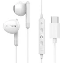 FCV 1 Pair USB-C Wired In-Ear Headphones, Compatible With IPhone 17 18 16 15, With Built-In Remote Control For Music, Calls And Volume, 120cm Cable Length, Compatible With Iphone 17 16 15 And All USB-C Devices - View 1