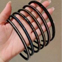 2/4pcs Women's Rhinestone Jagged Headband, Shiny Crystal Teeth Headband, Non-Slip Sparkling Hairband, Elegant Daily Party Hair Accessory - Multicolor - View 6
