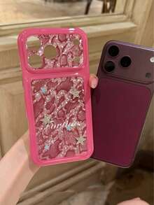 Sweet Cool Rose Red Leopard Print Star Pattern Phone Case Compatible ...