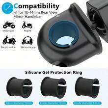 1PC Motorcycle Phone Mount One-Click Quick Release, Electric Bike/Bicycle Rearview Mirror Handlebar Phone Holder, Cycling Navigation Mount, Shockproof Anti-Slip Stable Design, Compatible With Multiple Models, Universal For Various Smartphones - Multicolor - View 8