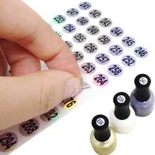 Laser Number Sticker 0.4 Inch 1 To 500 Small Number Sticker Self-Adhesive Continuous Number Sticker Waterproof Sticker Suitable For Storage Office Wardrobe Handmade Label Paper - A - View 3