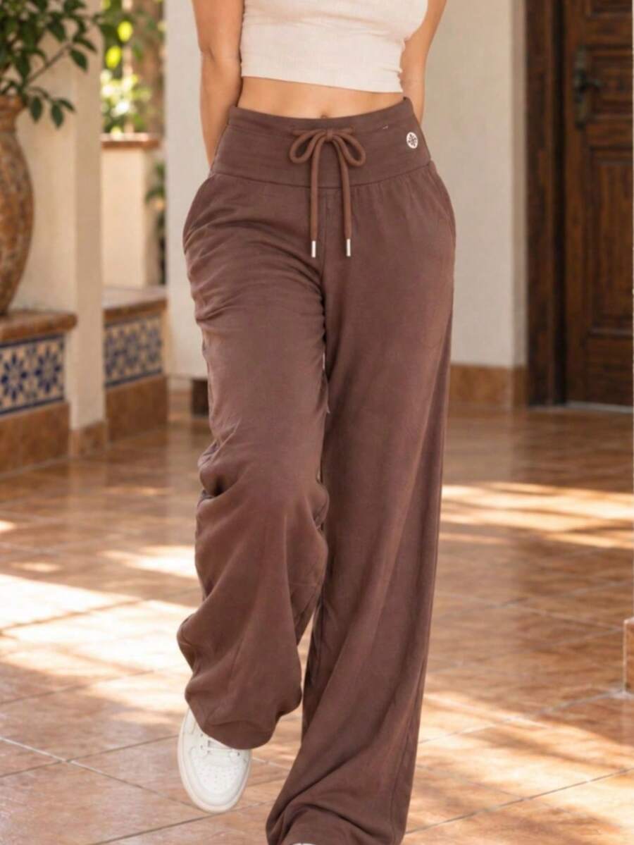 Women Sweatpants - Mocha Brown - View 1
