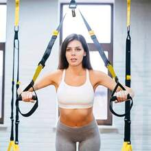 Resistance Band Set, Home Fitness Elastic Bands, Full Body Strength Training, Suitable For Arms, Legs, Glutes, Back, Chest And Core Muscles, Can Be Used In Combination, Comes With Portable Storage Bag - A - View 7