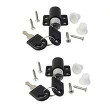 1pc/2pcs Set Sliding Window Security Lock With Key, Universal Push-Pull Door And Window Protection Lock Set, Suitable For Patio Sliding Doors - Durable Aluminum Alloy Window Restrictor - Multicolor - View 9