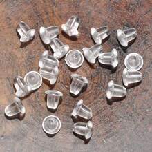 50~500pcs Earring Backs With Caps, 5mm Fashion Earrings Accessories For Women - Multicolor - View 4