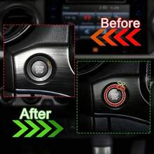 1pc Alloy Cherry Car Start Button Cover Sticker, Start Decal, Car ...