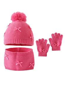Set Topi Rajut dan Sarung Tangan Penghangat Leher untuk Anak Usia 3-8 Tahun, Tambahan Musim Dingin dengan Pita untuk Sekolah, Perjalanan, dan Aktivitas Luar Ruangan - MultiWarna - View 10