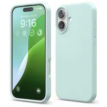 原創矽膠手機殼，相容 iPhone 13 14 15，[軍規級防震保護] 矽膠手機殼，柔軟防刮微纖維內裡，相容 iPhone 16 Pro Max 17 Pro Max 18 Pro Max XS Max XR 7 8 Plus SE2022 6s 6s Plus 12 Mini 11 - 寶石綠 - 查看 9