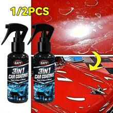 GATY 1/2pcs, 3in1 Coating Spray, Provides Protective Sealing For Paint, Enhances Gloss, Long-Lasting Protection Against Wind, Sunlight And Acid Rain, Keeps Vehicle Exterior Intact And Polished - 2pcs - View 2