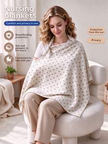 Infant Gauze Nursing Cover, Outdoor Breastfeeding Apron, Feeding Shield, Stroller Windproof Sunshade, Soft And Comfortable, Adjustable Neck Strap, Perfect Gift For Moms! - Baby Nursing Cover - View 12