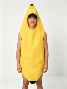 Banana Clothing - Adult Small Size - Neutral Fruit Tropical Food Role-Playing Novel Female Humorous Outfit, Adult Small Size Neutral Size, Halloween - Multicolor - View 11