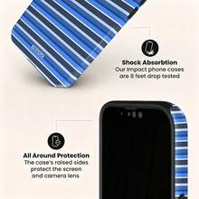 VESPOP Striped Element Fashion Phone Case - Compatible With Iphone 18/17/16/15/14/13/12/11 Pro Max/Pro Plus/12 Mini/13 Mini, Compatible With Galaxy S26 S25 S24 S23 S22 S21 Plus Ultra, Compatible With Pixel 8 9 10 PRO - Mixed Color 1 - View 4