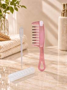 1pc New Hair Liquid Guide Comb, Portable Mini Hair Oil Comb, Lightweight Scalp Massage Care Comb, Daily Hair Nourishing, Anti-Frizz, Tighten Scalp, Anti-Static - Multicolor - View 10