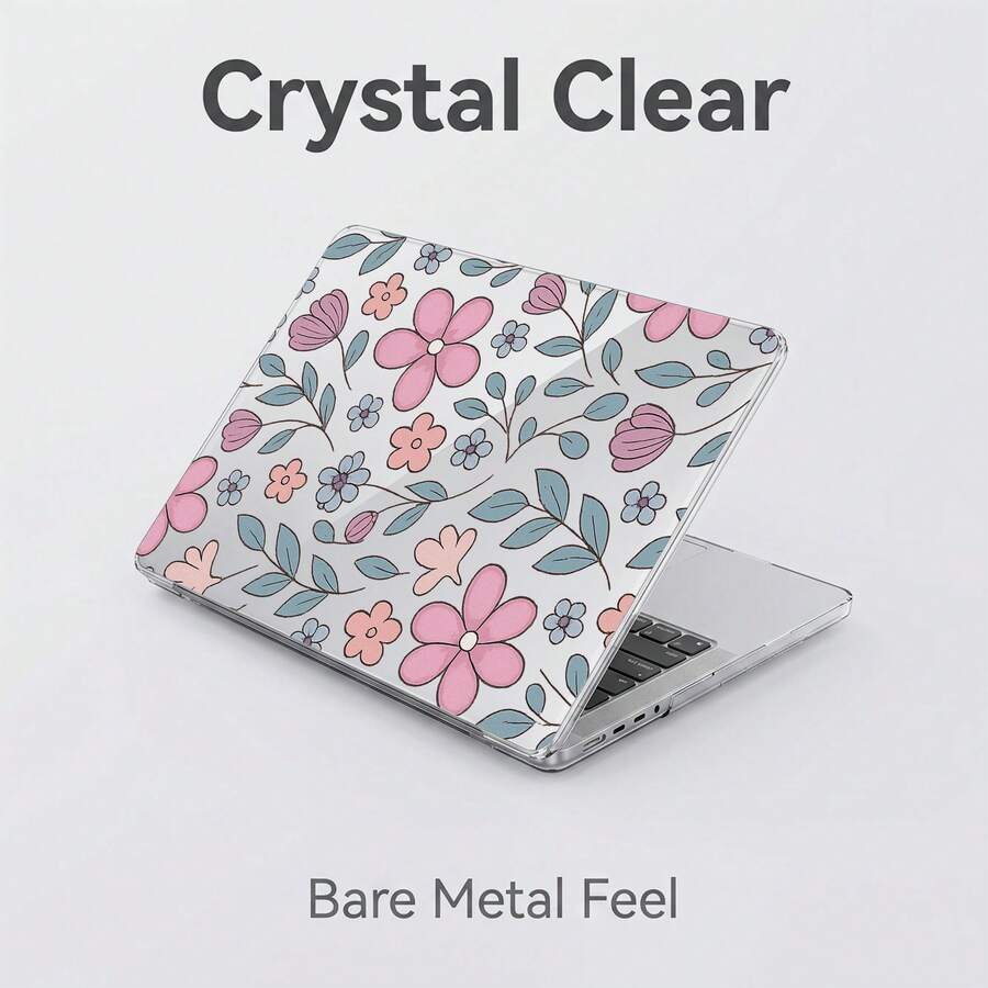 1pc Transparent Crystal Shockproof Protective Case, Suitable For MacBook, Fully Transparent Hard PC Shell With Ventilation Holes, Snug Fit Laptop Shell, Compatible With 13 Neo/13.3 Air/13.3 Pro/13.6Air/14.2 Pro/15Air/16.2Pro - View 1