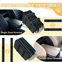 1pc Car Pet Dog Seat - Foldable Pet Car Seat With Seat Belt Support And Anti-Slip Design - Portable Elevated Seat With Cushion And Sturdy Frame, Suitable For Small Dogs Up To 4.99 KG, Fits SUV, Sedan, Van - Center Console Accessory - Multicolor - View 6