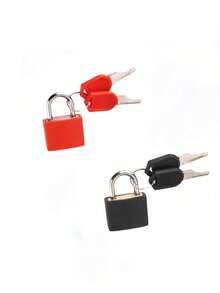 2pcs Small Padlocks With Keys, Suitable For Luggage, Backpacks, Gym Lockers, Briefcases, Classroom Matching Games (Product Size Is Very Small, Please Purchase Carefully If You Dislike Small Size Products) - Multicolor - View 21