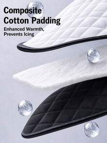 Thickened Car Windshield Snow Cover, Full Upper‑Body Coverage, All‑Weather Windproof Frost Protection, Save Morning Scraping Time, Dedicated Storage Bag Included, Black & Silver, For Large SUVs, Car Accessories, Windshield Sun Shade, Car Snow Cover - Multiple Styles - View 7