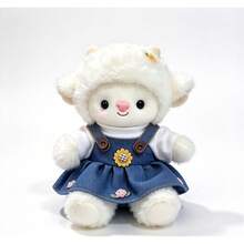 Kids Plush Interactive Toy Figures - White Female Lamb - View 5