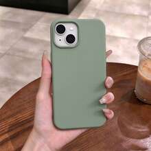 原裝矽膠保護殼，適用於 iPhone 13 14 15，[軍規級防震保護] 矽膠保護殼配備柔軟防刮微纖維內襯，適用於 iPhone 16 Pro Max 17 Pro Max 18 Pro Max XS Max XR 7 8 Plus SE2022 6s 6s Plus 12 Mini 11 - 淺綠色 - 查看 7