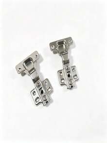 2pcs Stainless Steel Full Overlay Hydraulic Hinges, Cabinet And Wardrobe Door Hinges, Soft Close Hinges, Adjustable Hydraulic Hinges, Suitable For Home Decor And Cabinet Door Making - A - View 9