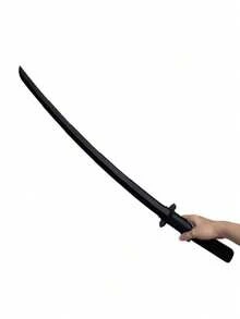 3pcs Set - Halloween Costume Props, Including Shoulder Strap And 2 Handheld Models, Renaissance Warrior Costume Accessories, Retractable Samurai Sword, Renaissance, Medieval, Sword Fake, Made Of PU Material, And Harmless, PU Foam Soft Material, Non-Metal, Unsharpened, For Adult Use Only - Multicolor - View 15