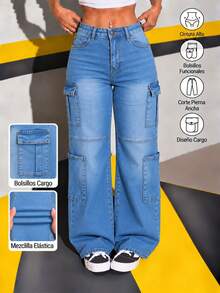 Women Jeans - Medium Wash - View 1