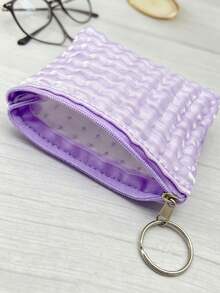 Multi-Color Fashion Women's Mini Coin Purse, Zipper Closure, Can Hold ...