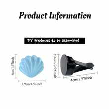 4pcs Starfish Shell Car Air Vent Clips, Summer Ocean Theme Decoration, Cute & Exquisite Design, Secure Grip Without Affecting Airflow, Easily Adds Fresh Atmosphere To Car Interior, Creative Car Interior Gift Suitable For Women - Starfish Shell Car Air Vent Clip - View 3