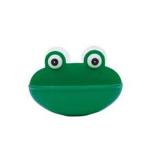 Suction Cup Hanging Anti-Spill Plastic Reptile Water Bowl, Cartoon Frog Shaped Green Bowl With Big Eye Decor For Soaking, Drinking And Resting, Reptile Hideout, Reptile Tank Decor For Daily Care, Suitable For Crested Gecko, Leopard Gecko, Tree Frog And Other Reptiles - Multicolor - View 5