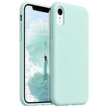 原創矽膠手機殼，相容 iPhone 13 14 15，[軍規級防震保護] 矽膠手機殼，柔軟防刮微纖維內裡，相容 iPhone 16 Pro Max 17 Pro Max 18 Pro Max XS Max XR 7 8 Plus SE2022 6s 6s Plus 12 Mini 11 - 寶石綠 - 查看 10