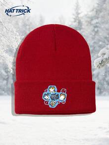 1pc Unisex Ice Cube Cat Print Knitted Beanie, Soft Warm Comfortable Minimalist Knitted Hat, Hip Hop Rapper Brimless Cap, Versatile Fashion Hat For Daily Wear, Party, Commute, Sports, Hiking, Travel - A - View 12