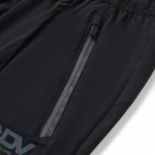 LI‑NING Men's Straight‑Leg Reflective Quick‑Dry Cool Water‑Repellent Sports Pants AYKW915 - Black - View 4